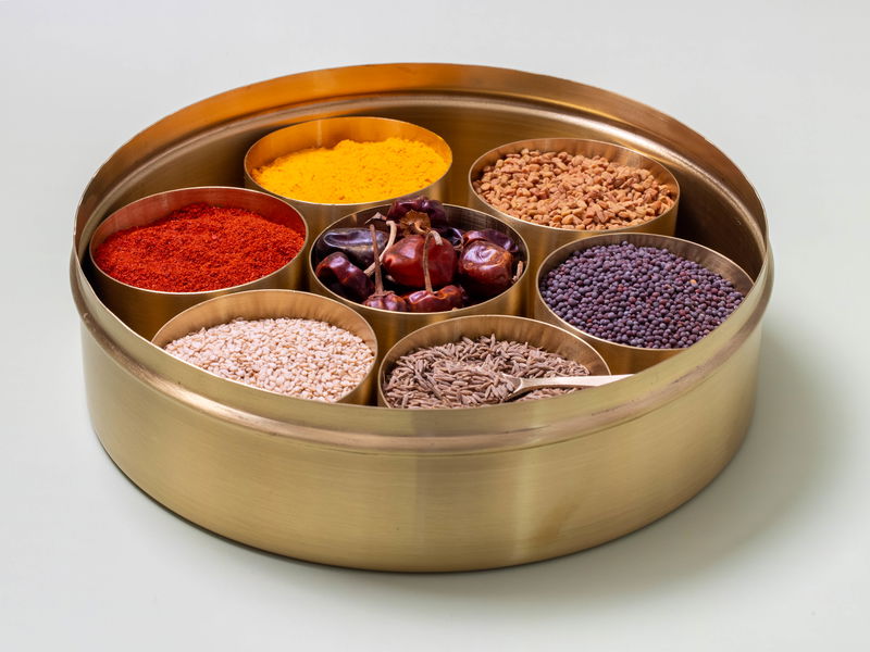 Traditional Brass Masala Dabba