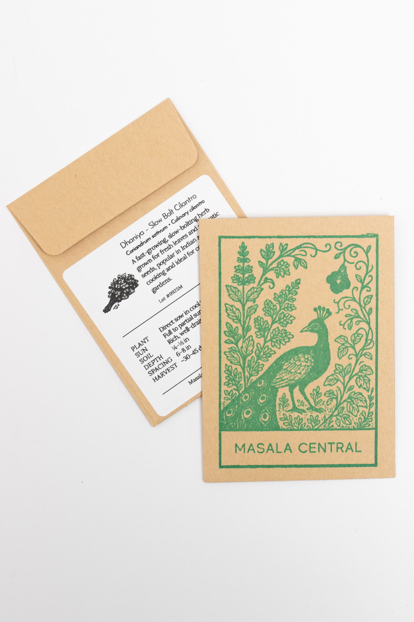 Dhaniya (cilantro) seed packets