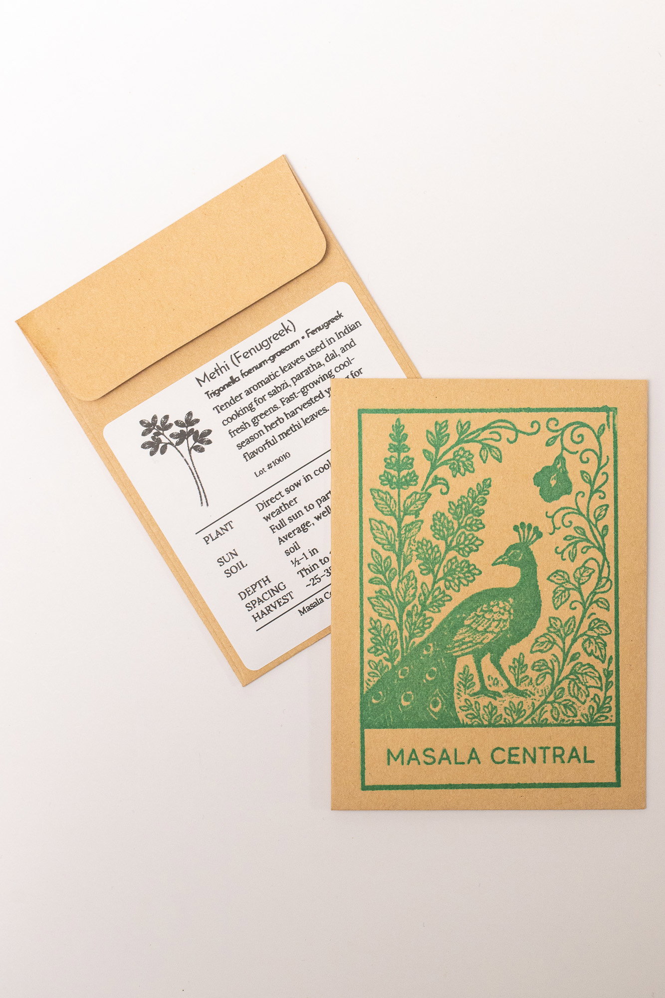 Methi (fenugreek) seed packets