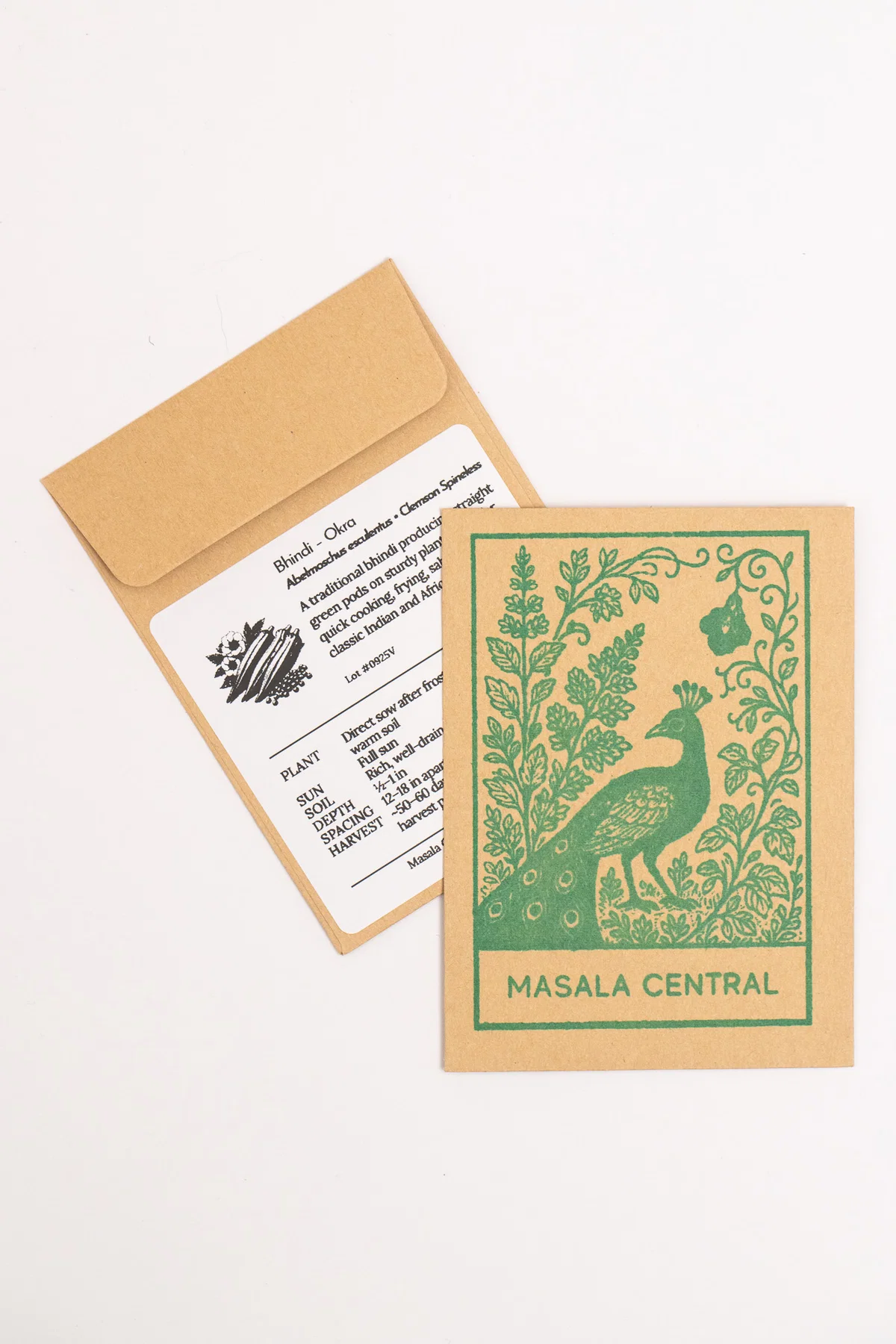 Okra seed packet