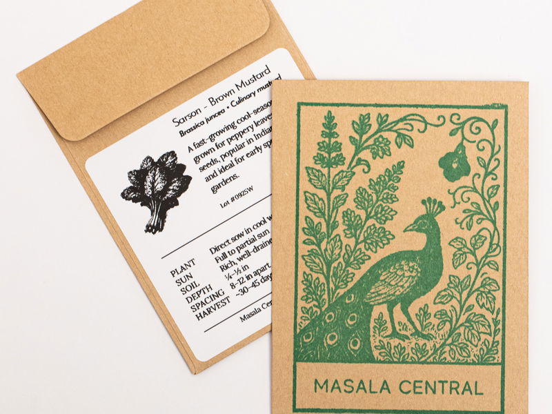 Sarson Palak (Brown Mustard Greens) Seeds