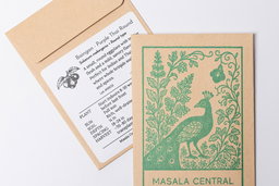 Purple thai round baingan seed packets