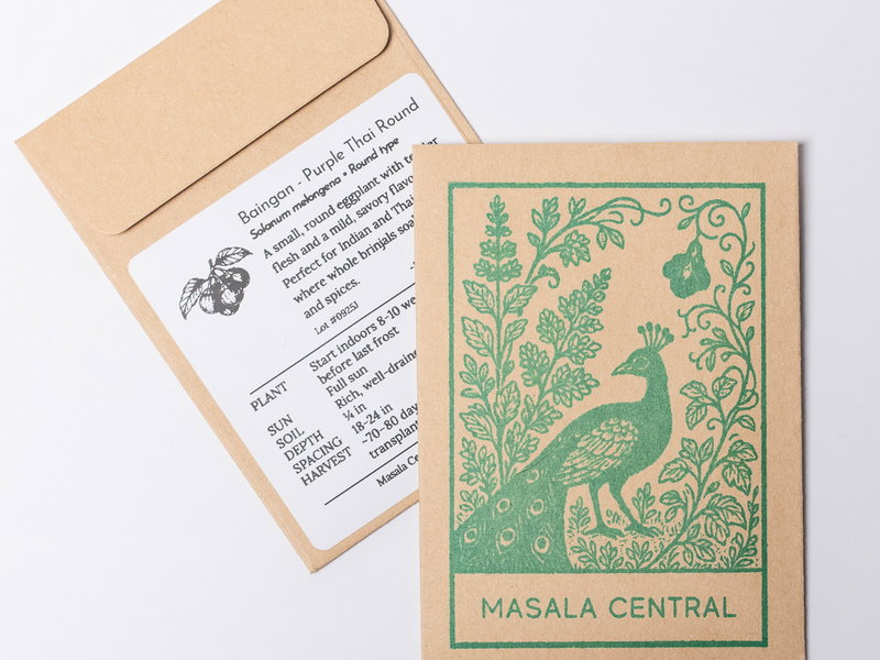 Purple Round Baingan (Eggplant) Seeds