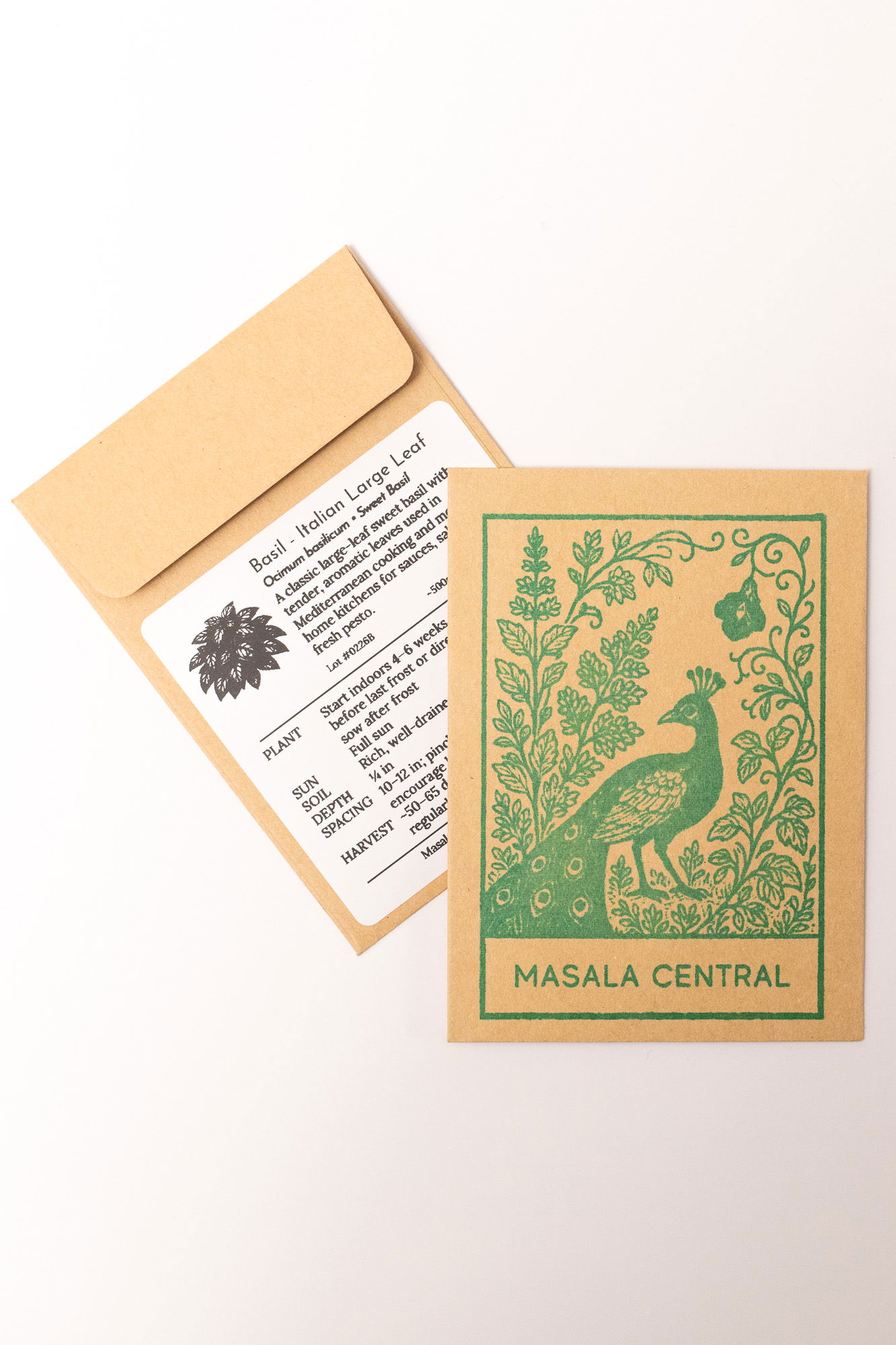 Large leaf basil seed packets