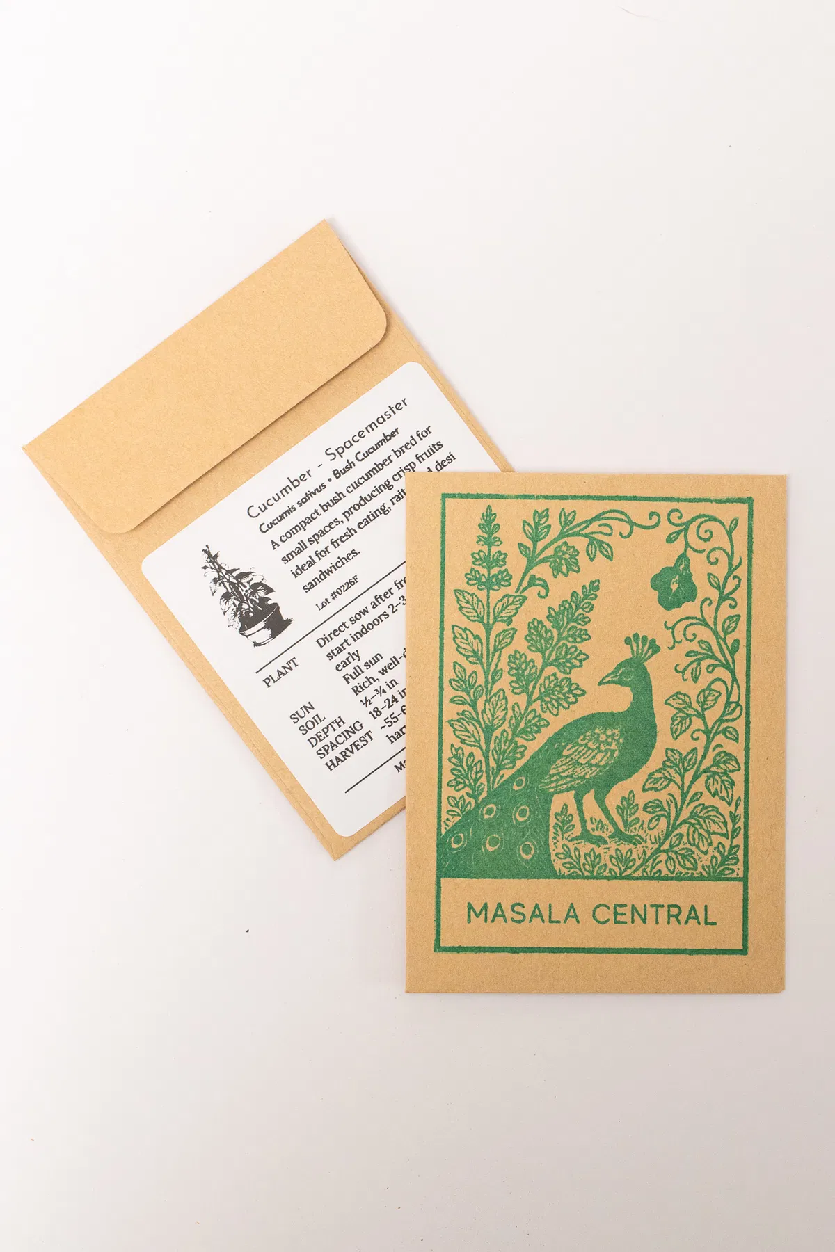 Spacemaster cucumber seed packets