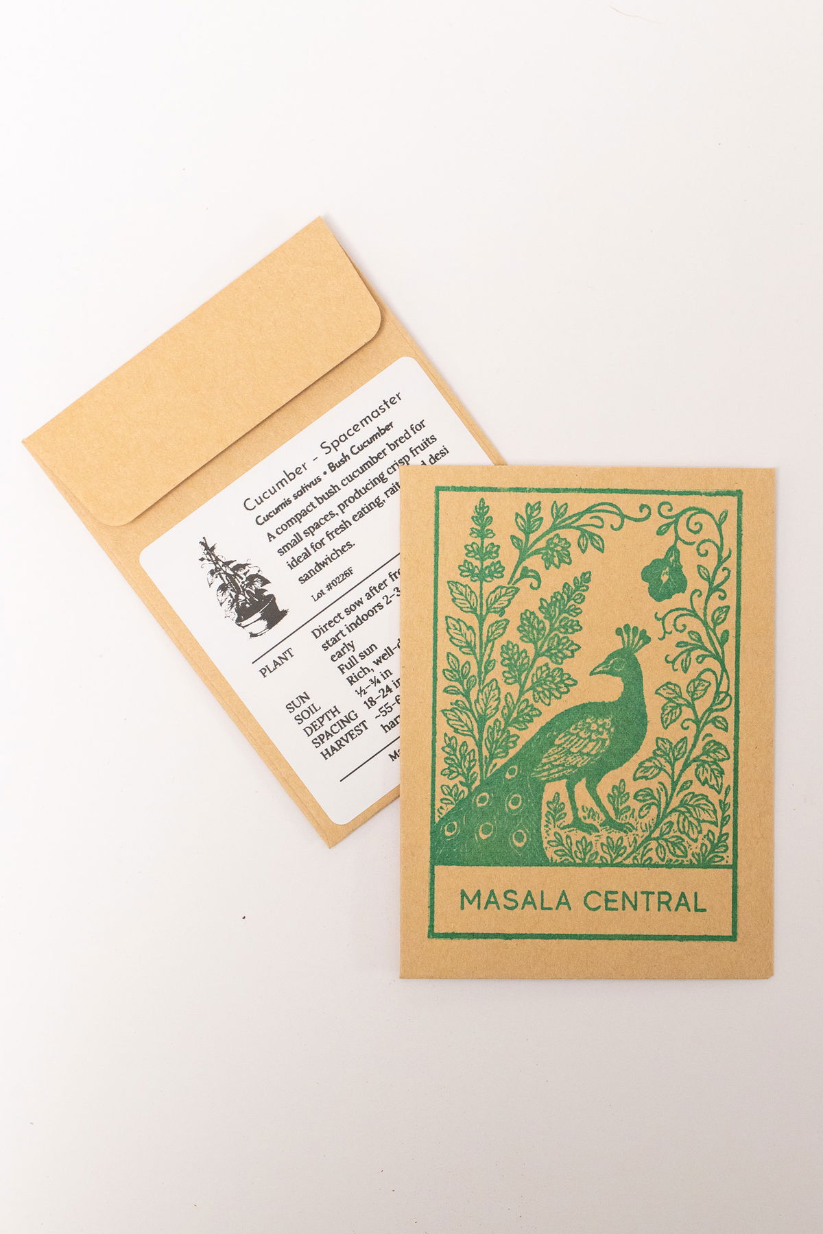 Spacemaster cucumber seed packets