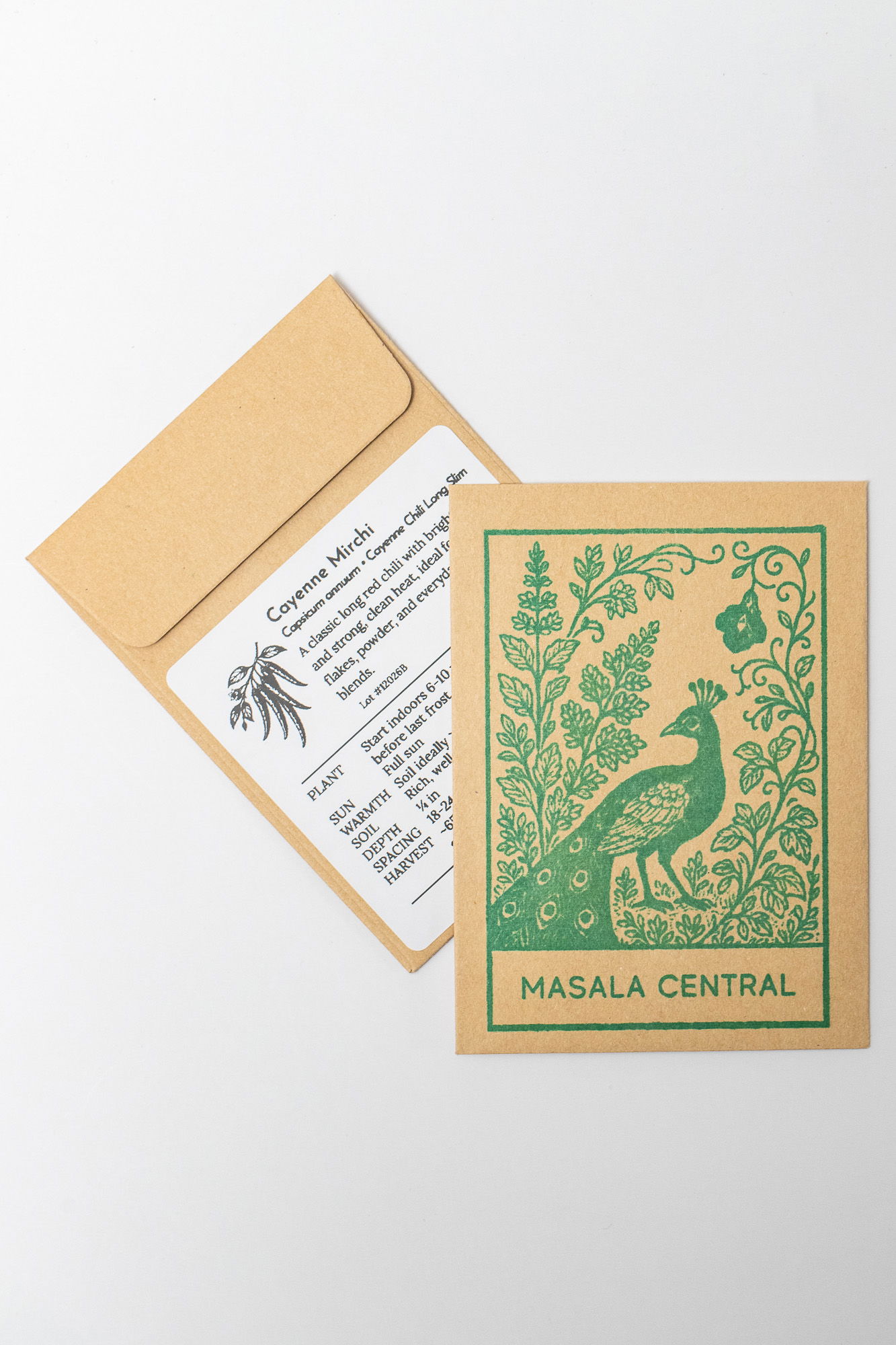 Cayenne mirchi seed packets