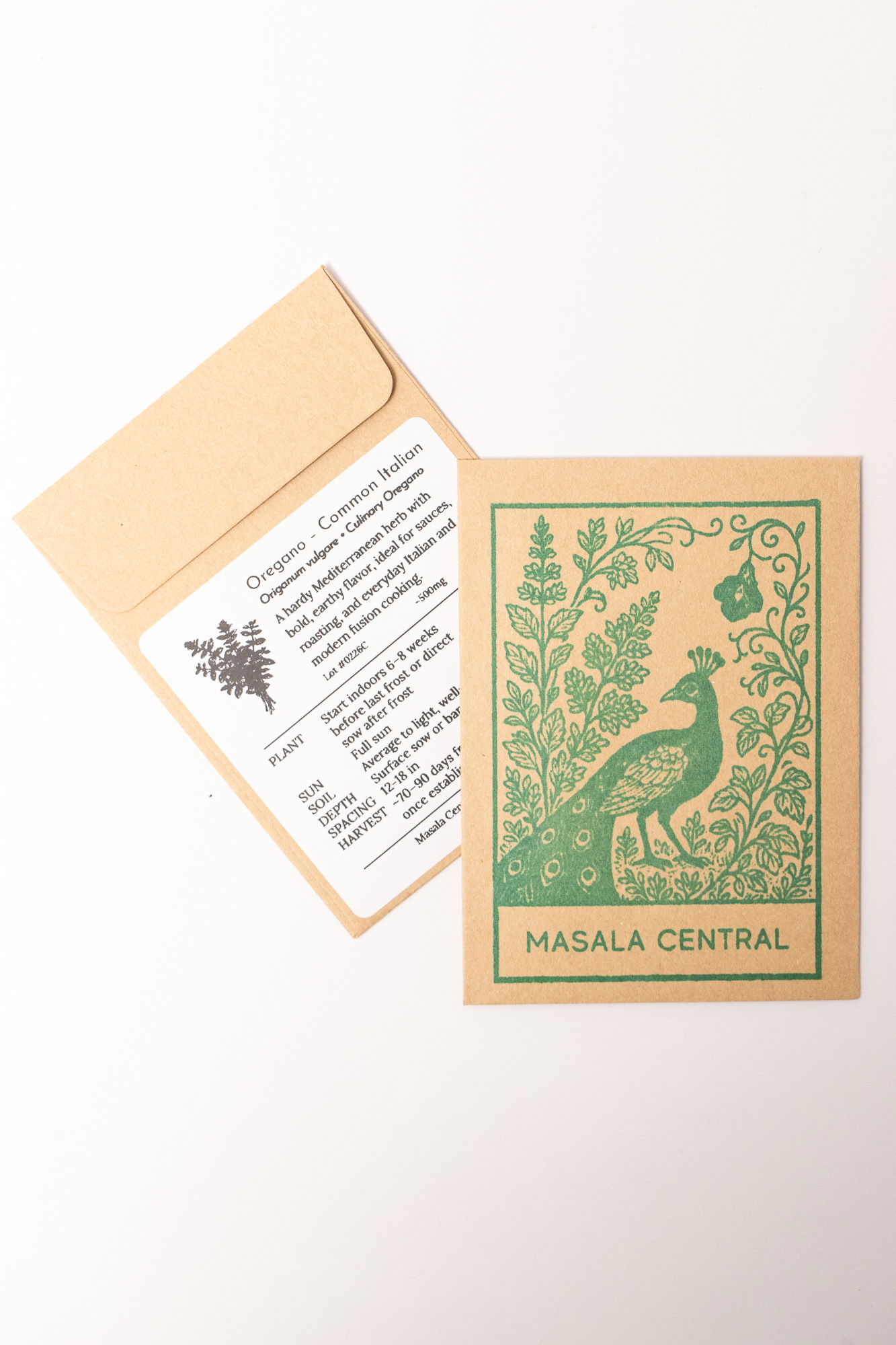 Oregano seed packets
