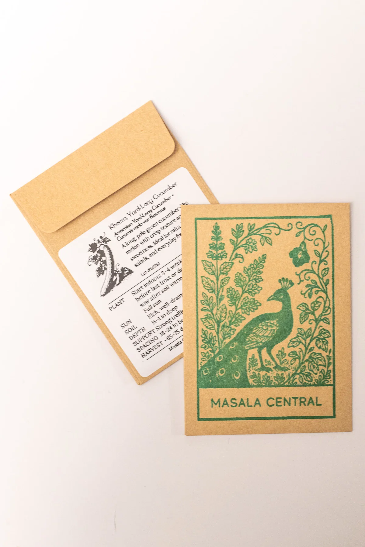 Kheera, yardlong cucumber, seed packets