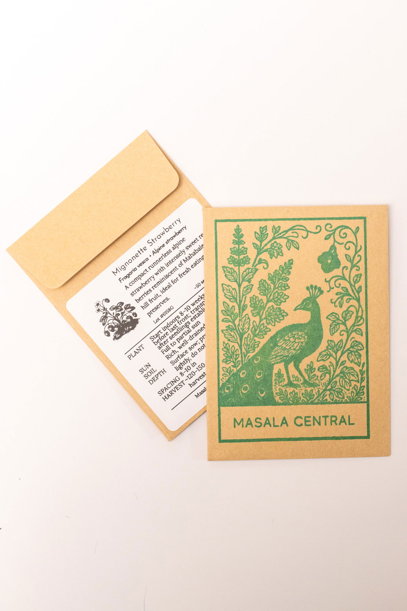 Mignonette strawberry seed packets