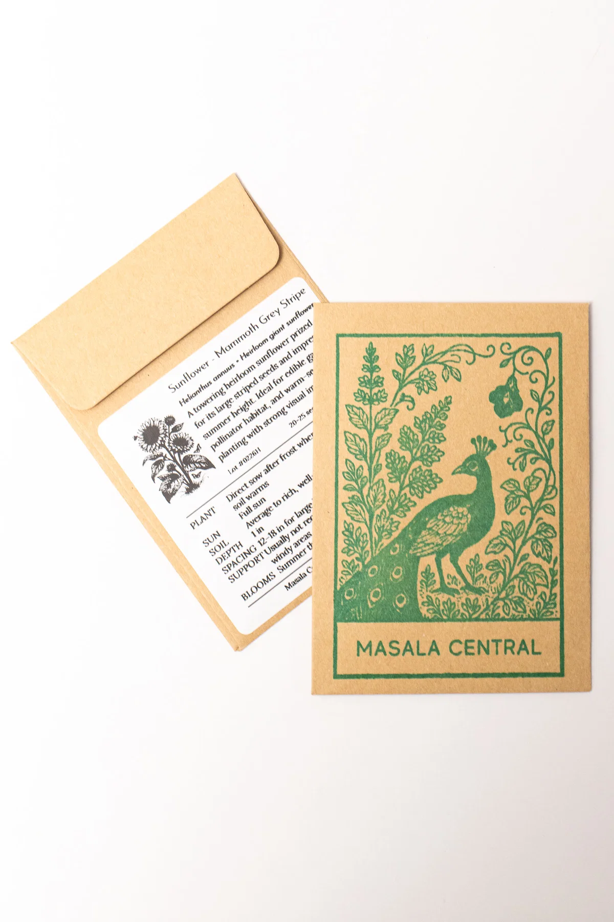 Sunflower seed packets (Mammoth grey)