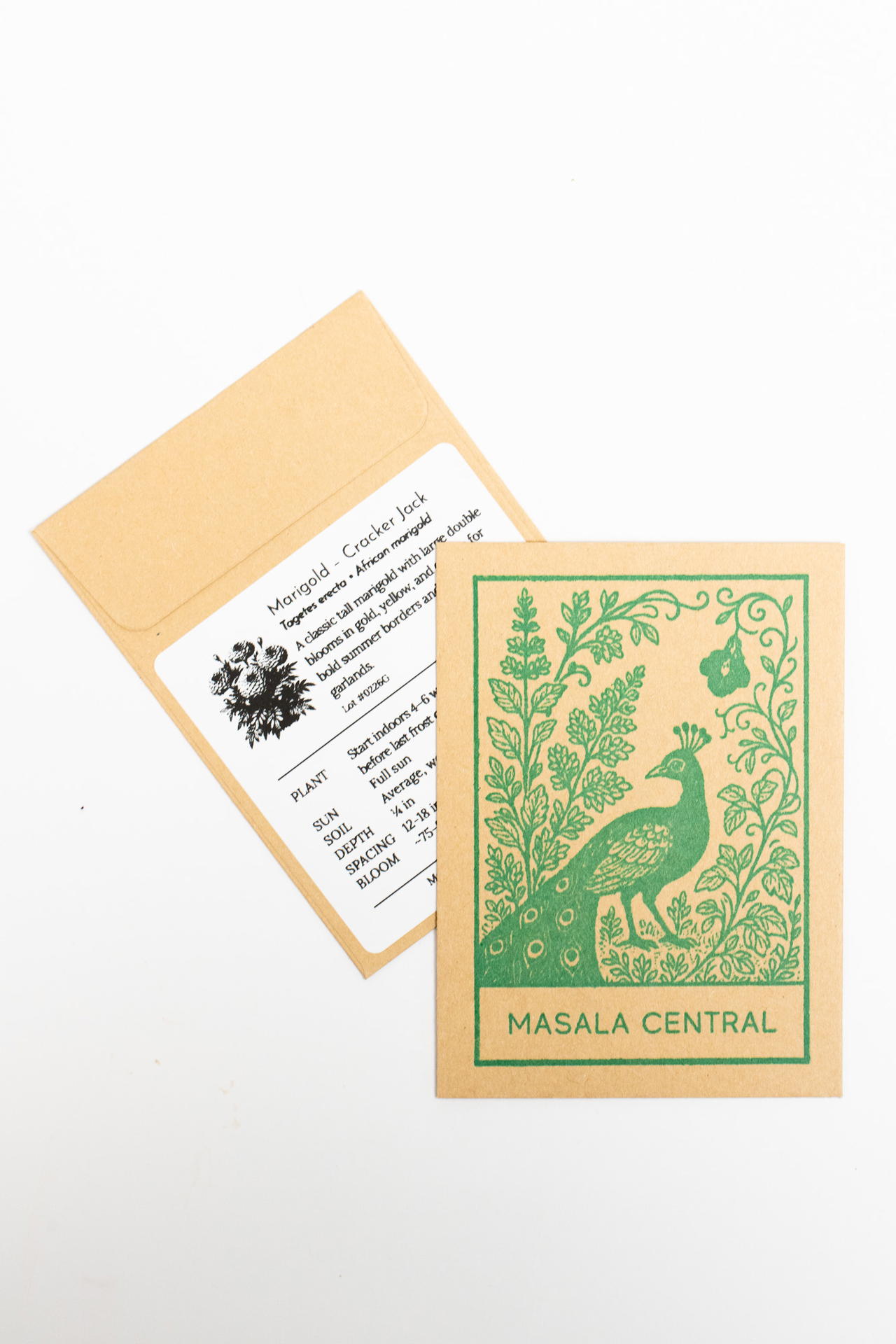 Cracker Jack Marigold seed packet
